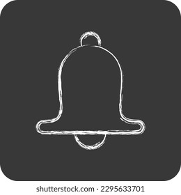 Icon Bell. related to Decoration symbol. chalk Style. simple design editable. simple illustration