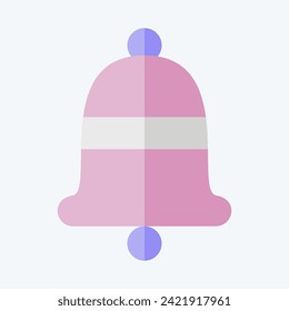 Icon Bell. related to Ring symbol. flat style. simple design editable. simple illustration
