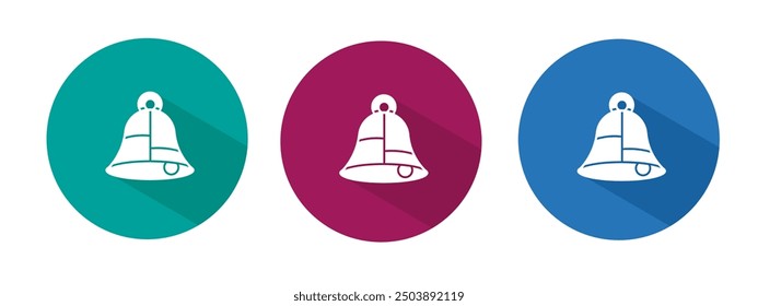 Icon for bell vector illustration in flat.