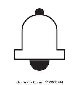icon bell vector with white background from eps 10