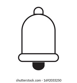 icon bell vector with white background from eps 10