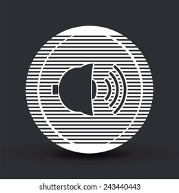 Icon bells. Flat design style. Made vector illustration