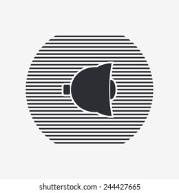 Icon bells. Flat design style. Made vector illustration