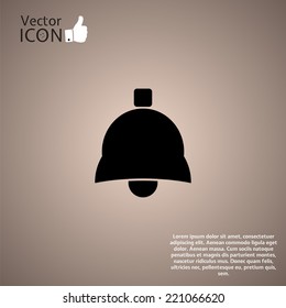 Icon bells on the background. Made in vector