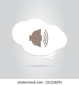 Icon bells on the background. Made in vector
