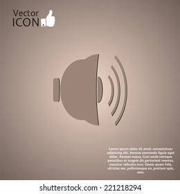 Icon bells on the background. Made in vector