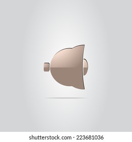 Icon bells on the background. Made in vector