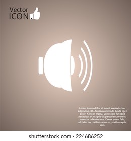 Icon bells on the background. Made in vector