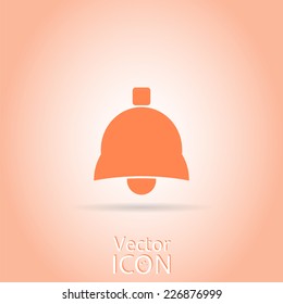 Icon bells on the background. Made in vector
