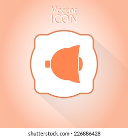 Icon bells on the background. Made in vector