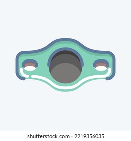 Icon Belt. related to Combat Sport symbol. doodle style. simple design editable. simple illustration.boxing