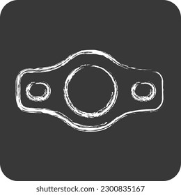 Icon Belt. related to Combat Sport symbol. chalk Style. simple design editable. simple illustration.boxing