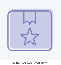 Icon Best Buy. related to Contactless symbol. Two Tone Style. simple design editable. simple illustration