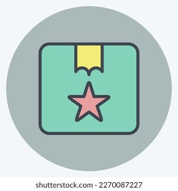 Icon Best Buy. related to Contactless symbol. Color Mate Style. simple design editable. simple illustration