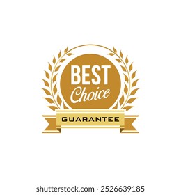 icon best choice luxury gold badge