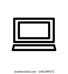 Icon best laptop, app device responsive design , communication office business , vector isolated emblem template