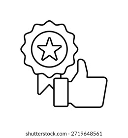 Symbol als Best Practice, einzeln auf sauberem Hintergrund.