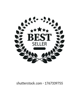 Icon of the bestseller. Simple vector illustration on a white background.