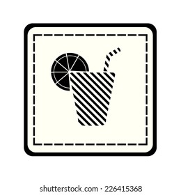 icon of the beverage in the glass