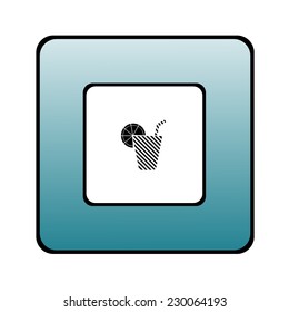icon of the beverage in the glass