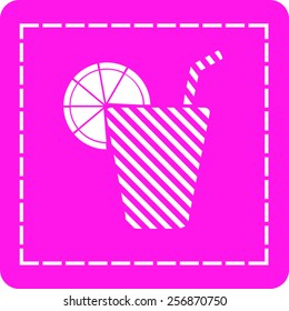 icon of the beverage in the glass