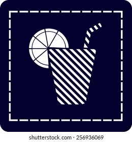 icon of the beverage in the glass