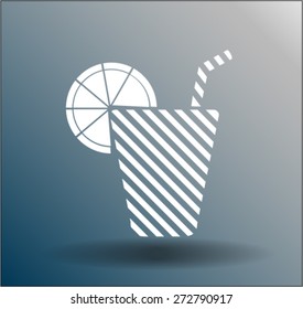 icon of the beverage in the glass
