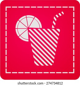 icon of the beverage in the glass