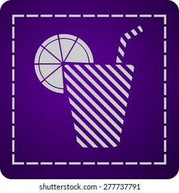 icon of the beverage in the glass