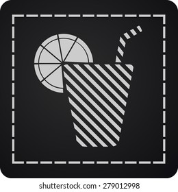 icon of the beverage in the glass