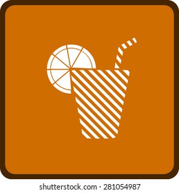 icon of the beverage in the glass