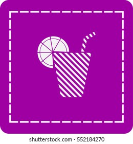 icon of the beverage in the glass