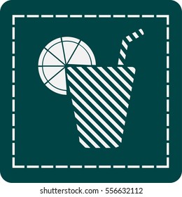 icon of the beverage in the glass