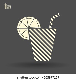 icon of the beverage in the glass