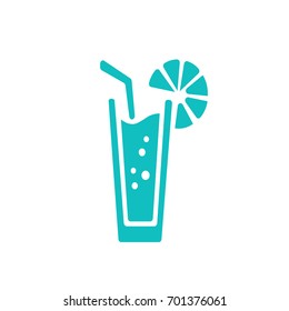 icon of the beverage in the glass