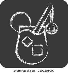 Icon Beverage. related to Chinese New Year symbol. chalk Style. simple design editable