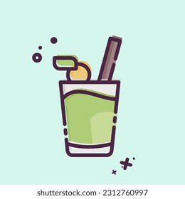 Icon Beverage. related to Hawaii symbol. MBE style. simple design editable. vector