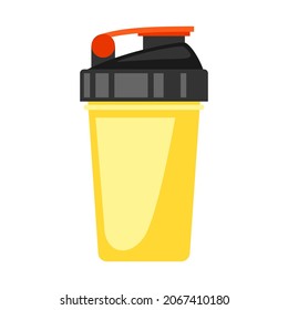 Icon of beverage sport bottle. Sport equipment illustration. For training and competition design.