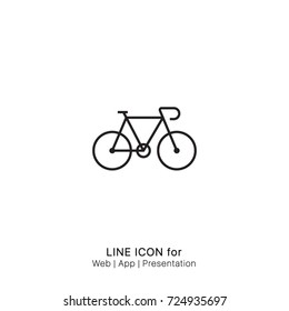 Icon Bicycle graphic design single icon vector