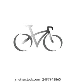 icon bicycle illustration design trendy