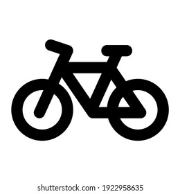 icon bicycle using line style