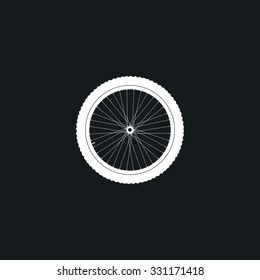 Icon  bicycle wheel.