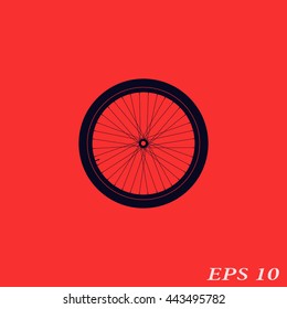 Icon bicycle wheel.