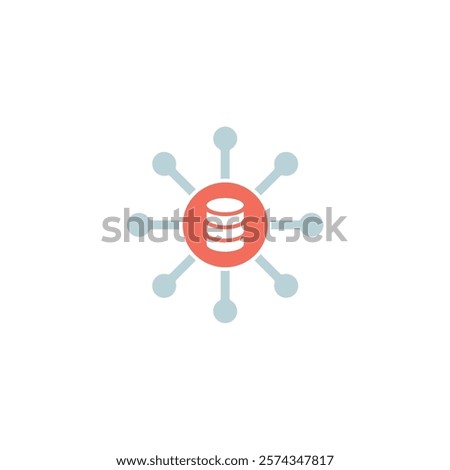 Icon a big data, isolated against a clean background.