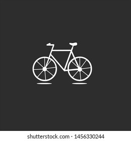 icon bike bicycle template with a black background