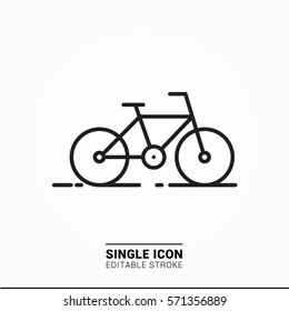 Icon bike single icon graphic designer