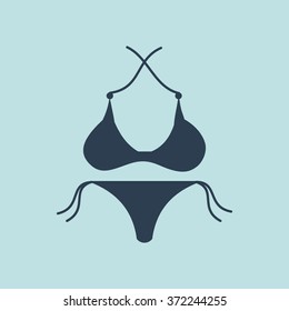 Icon of Bikini. EPS-10.