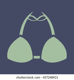 Icon of Bikini . Eps-10.