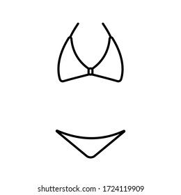 icon bikini. vector illustration on blank background. eps 10