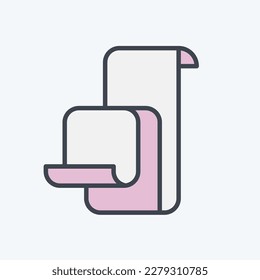 Icon Bill. related to Black Friday symbol. shopping. simple illustration